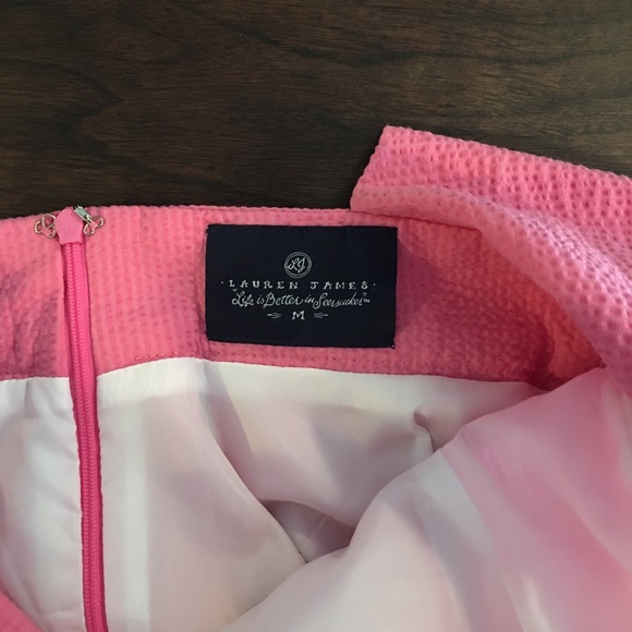 Lauren James Corbin Solid Seersucker Dress in Rose - Picture 5 of 5